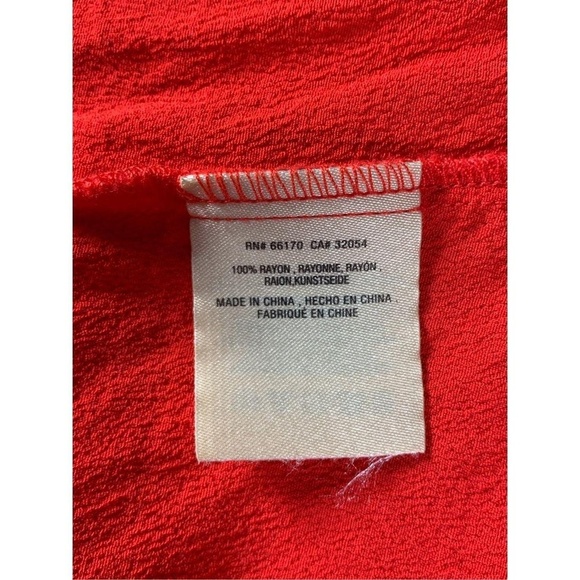 Holding Horses Maya Off Shoulder Blouse Medium Red Anthropologie Boho Chic - Picture 8 of 8